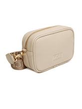 Load image into Gallery viewer, Alice Wheeler AW6165 Stone Mini Soho Cross Body Bag with branded strap, gold bee charm, and compact design – neutral crossbody handbag for women.
