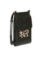 Load image into Gallery viewer, Alice Wheeler AW6215 Leopard Mini Bloomsbury Cross Body Bag – vegan leather compact crossbody with leopard suede panel, card holder and magnetic clasp, women’s stylish everyday bag.
