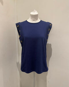 Alice Collins - Button Sleeveless Top