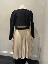 Load image into Gallery viewer, ARGGIDO 49051 Cream and Black Pane Trench Coat
