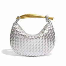 Load image into Gallery viewer, PCHA - B1861 weave bag gold handle
