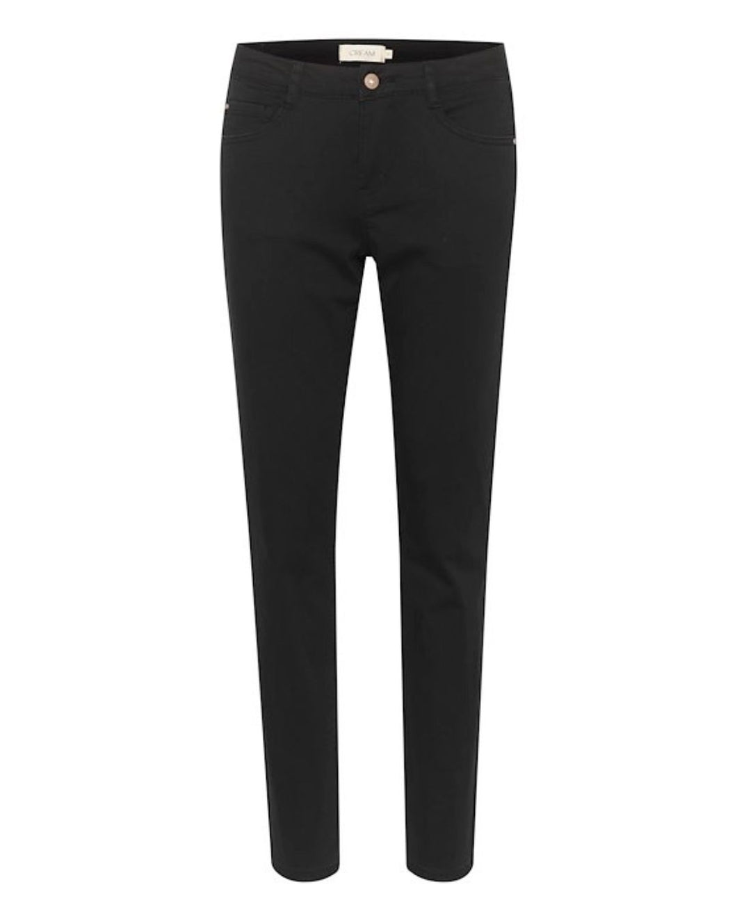 Sizes 10 & 14 CREAM - ANN TWILL PANT - BLACK