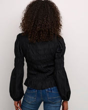 Load image into Gallery viewer, CREAM - HENVA BLOUSE - BLACK
