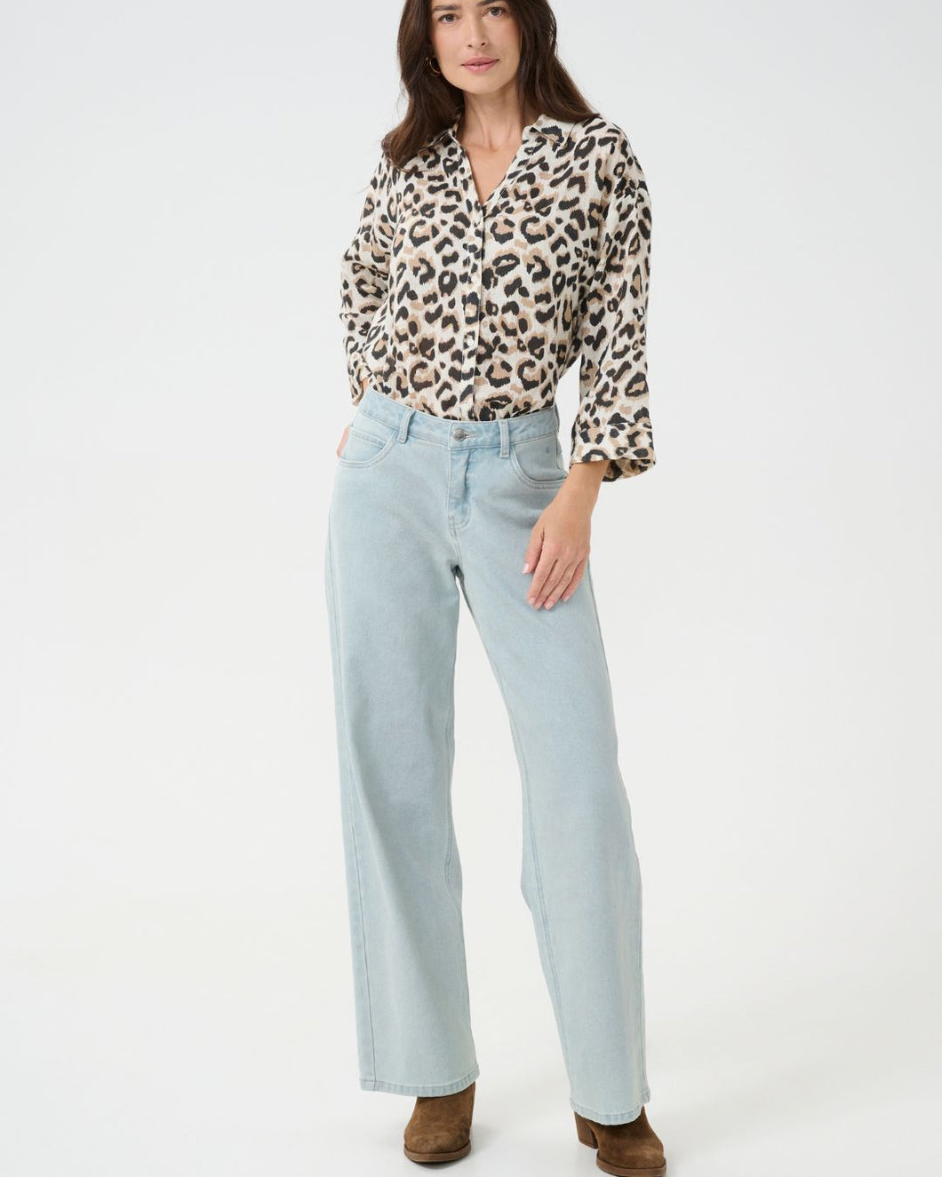 Sizes 10 & 14 CREAM - JOANNA JEANS - COCO FIT