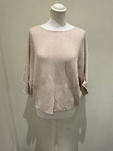 Load image into Gallery viewer, Deck by Decollage batwing knit top with a relaxed boxy fit, scoop neckline, and straight hem.
