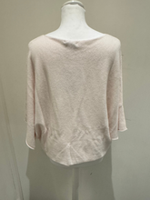 Load image into Gallery viewer, Deck by Decollage batwing knit top with a relaxed boxy fit, scoop neckline, and straight hem.
