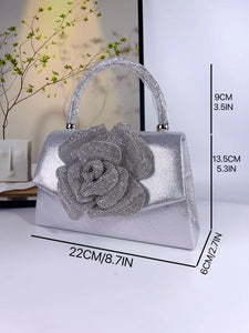 PCHA  S0020 - Rose Flower Bag - Gold