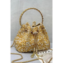 Load image into Gallery viewer, PCHA  G1142 - Gold / Pearl Pouch Bag
