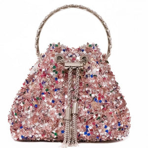 PCHA  G1142 - Crystal Stones Pouch Bag MULTI COLOURS