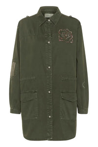 CREAM - GEORGIA JACKET - OLIVE