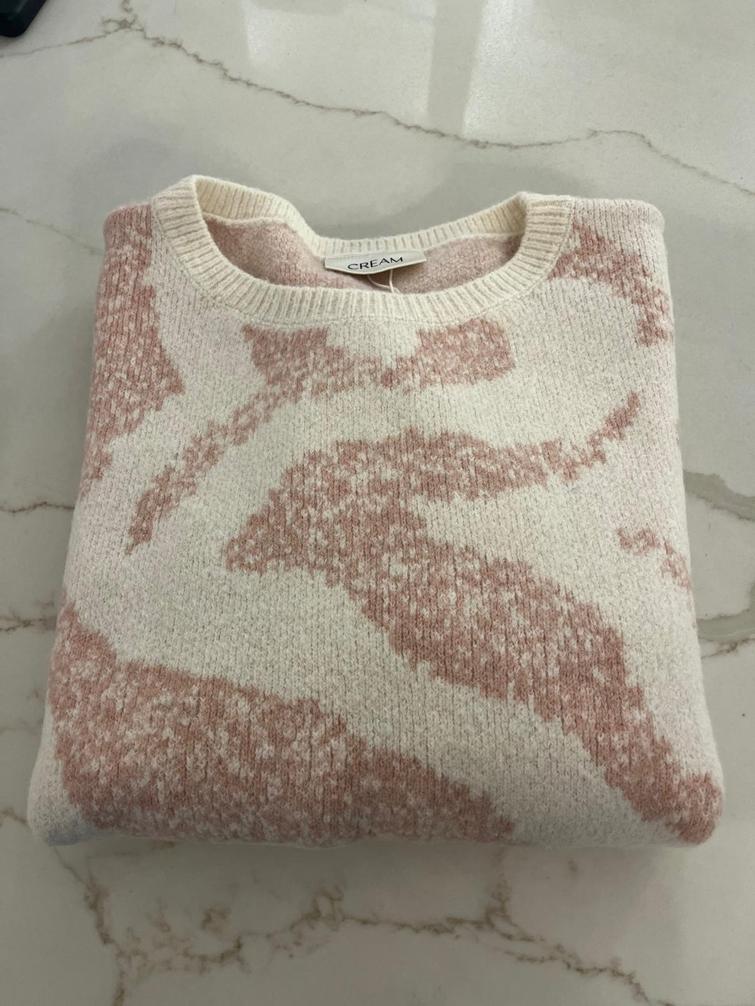 **NEW** CREAM - TEMIKKA KNIT - PINK