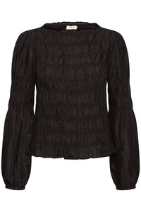 CREAM - HENVA BLOUSE - BLACK