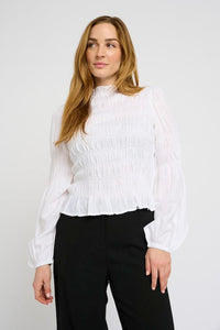 CREAM - HENVA BLOUSE - WHITE