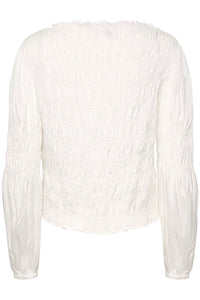 CREAM - HENVA BLOUSE - WHITE