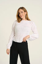 Load image into Gallery viewer, CREAM - HENVA BLOUSE - WHITE
