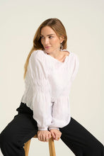 Load image into Gallery viewer, CREAM - HENVA BLOUSE - WHITE
