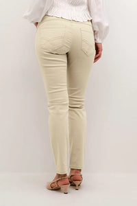 CREAM - ANN TWILL PANT - STONE