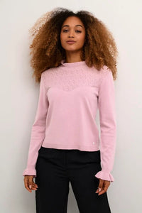 CREAM - VILLEA KNIT - PINK