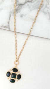 ENVY - 4021/BK/N/H - NECKLACE - BLACK