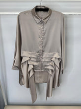 Load image into Gallery viewer, Malissa J WF2556 Stone Oversized Shirt
