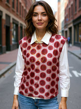 Load image into Gallery viewer, Malissa J WF2616 Wine Mesh Tank Top
