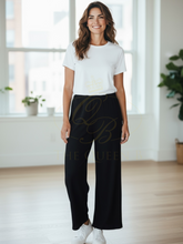 Load image into Gallery viewer, Malissa J WF2335 Black Pleated Trouser
