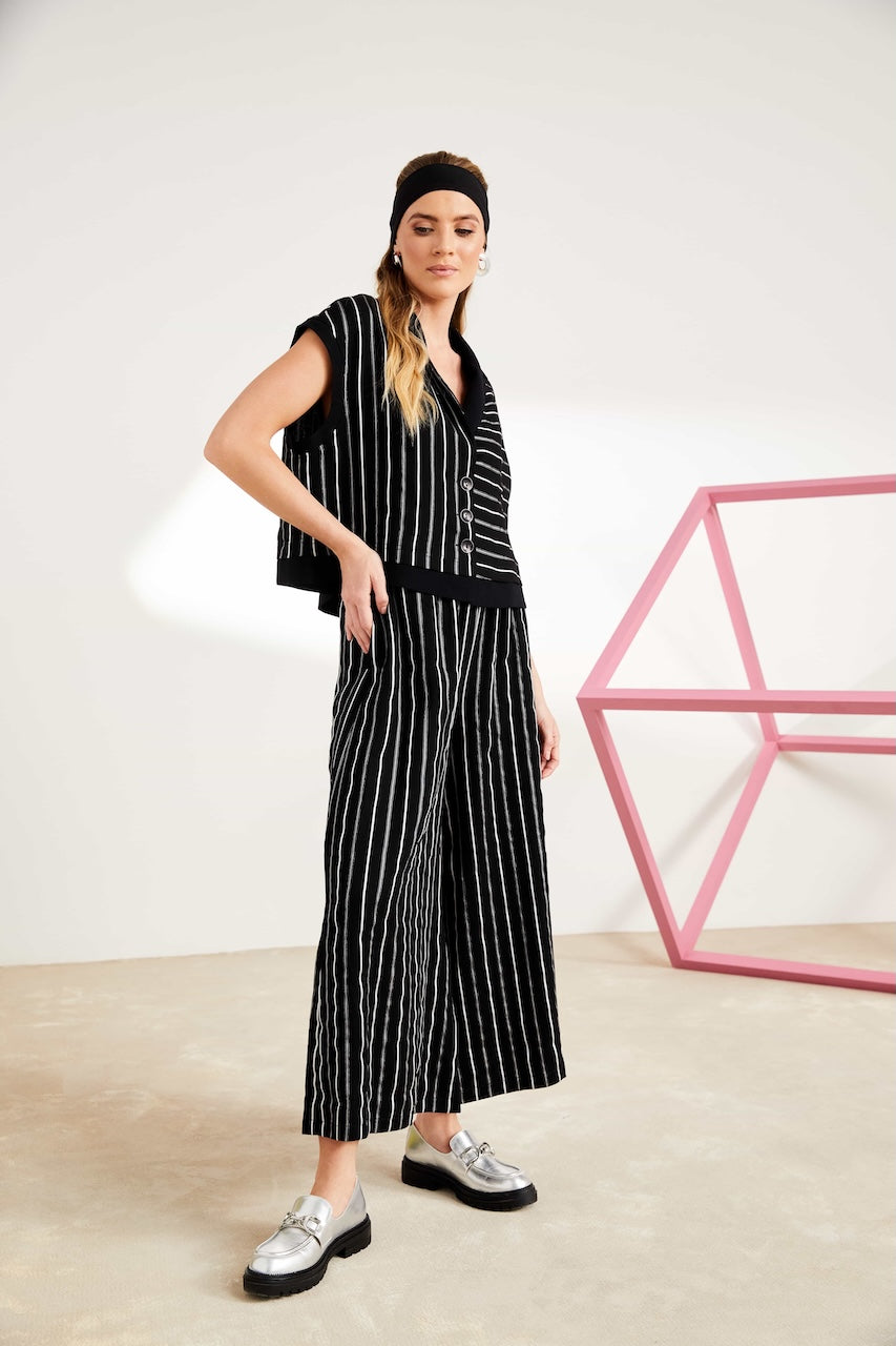 NAYA - NAS25 282 -  CROPPED STRIPED TRS