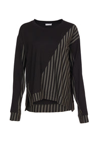 NAYA - NAW24 124  - STRIPE ANGLE TOP