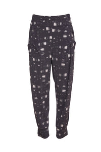 NAYA - NAW24 278 - BLUR PRINT CUFF TROUSER