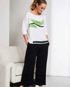 NAYA - NAS25 197 Feather Print Top