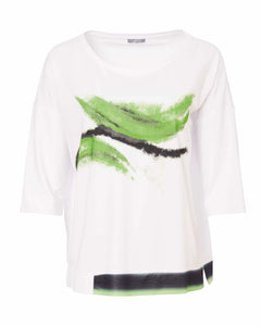 NAYA - NAS25 197 Feather Print Top