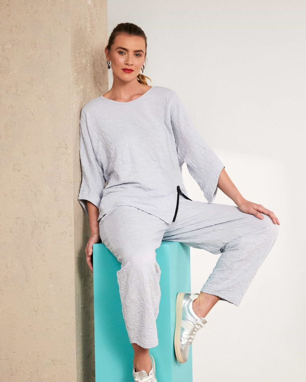NAYA - NAS25 219 Embossed Trouser