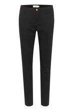 Load image into Gallery viewer, CREAM - ANN TWILL PANT - BLACK
