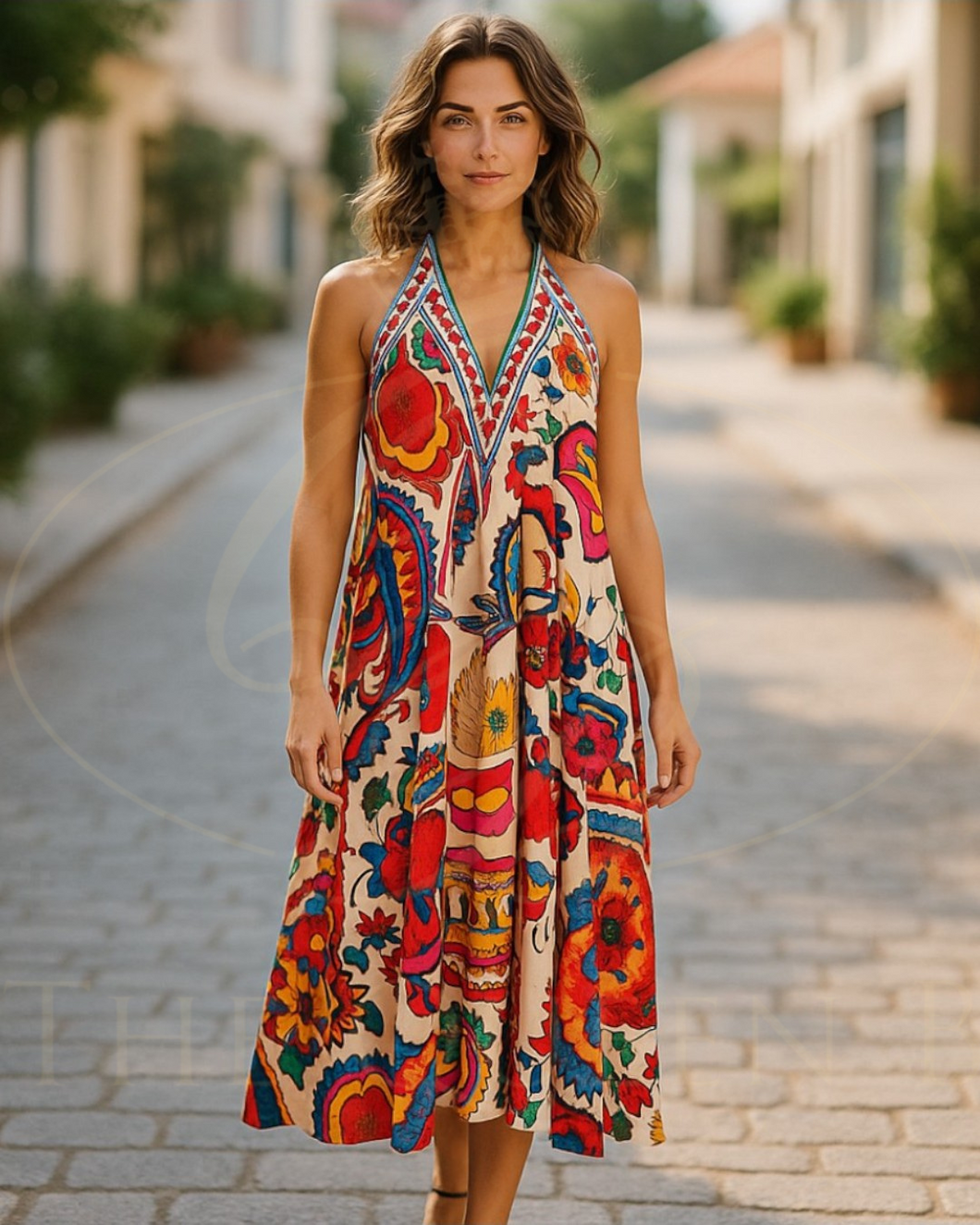 QBAW25 - BC - HALLIE HALTER DRESS