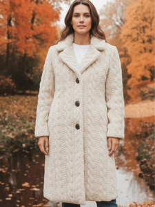 QBAW25 CW C802 Cable Fluffy Coat