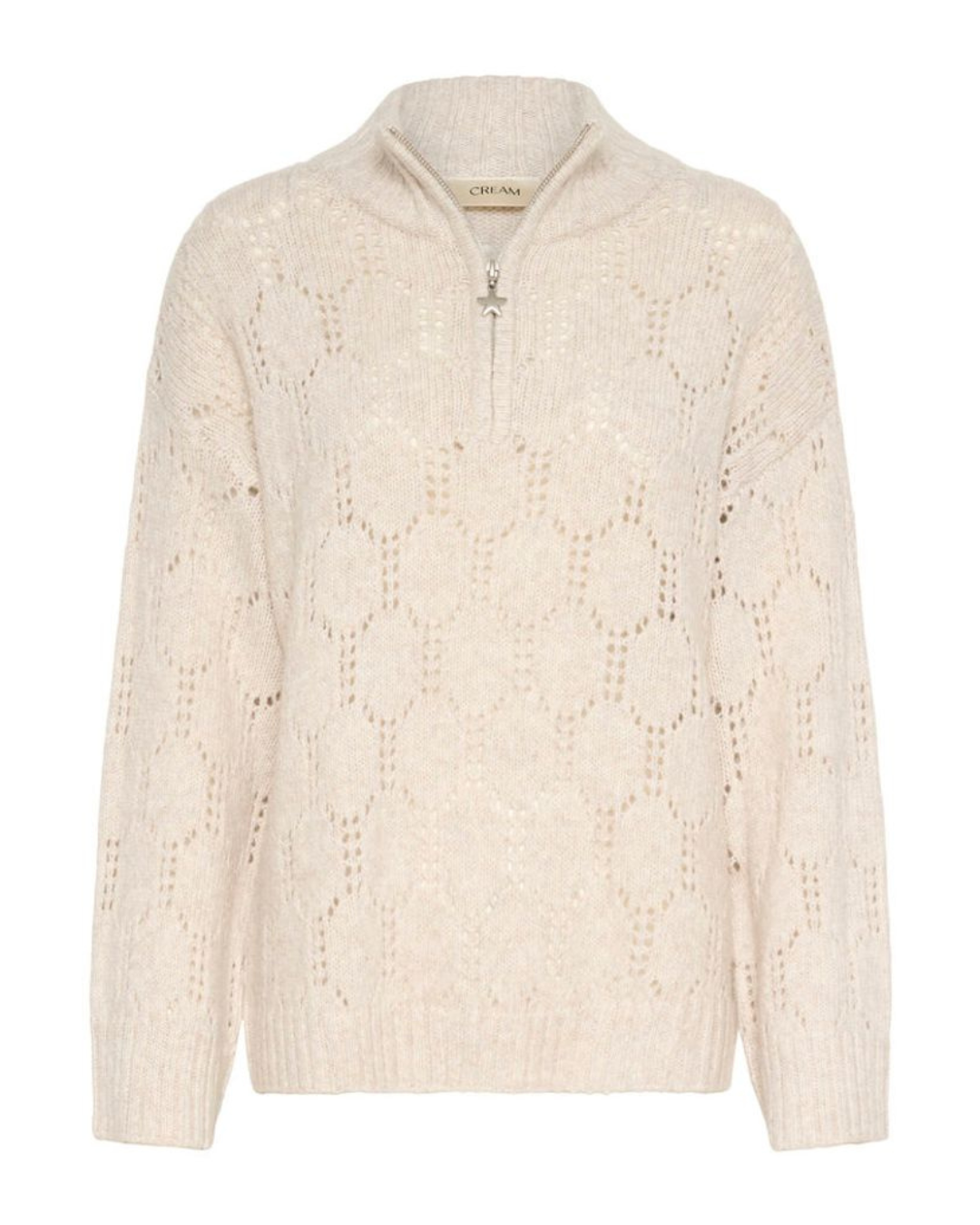 CREAM - ZILLA ZIPPER PULLOVER