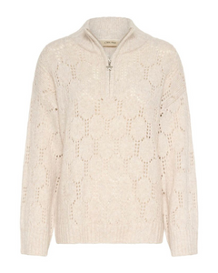 CREAM - ZILLA ZIPPER PULLOVER