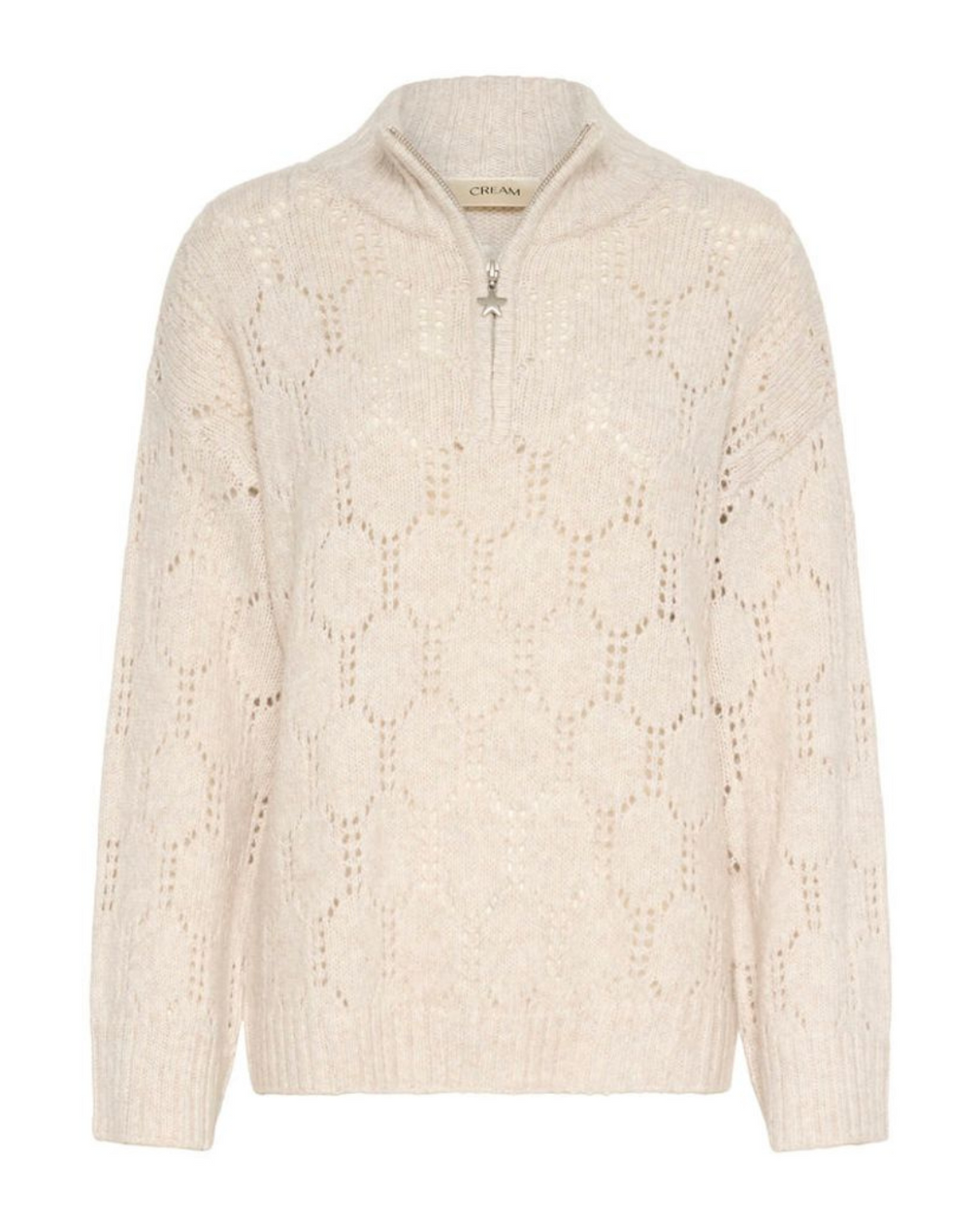 CREAM - ZILLA ZIPPER PULLOVER