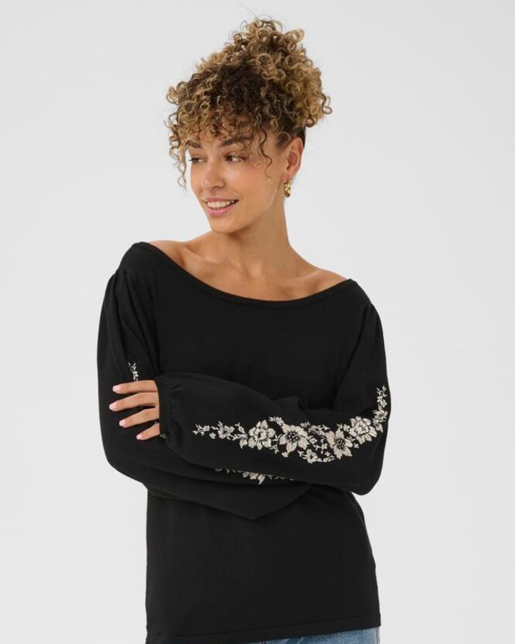 CREAM - VILLEA BOATNECK PULLOVER
