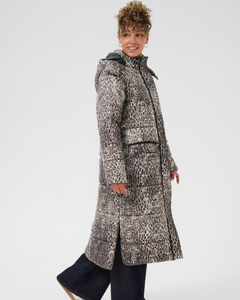 CREAM - GAIAGRO LONG PRINTED JACKET
