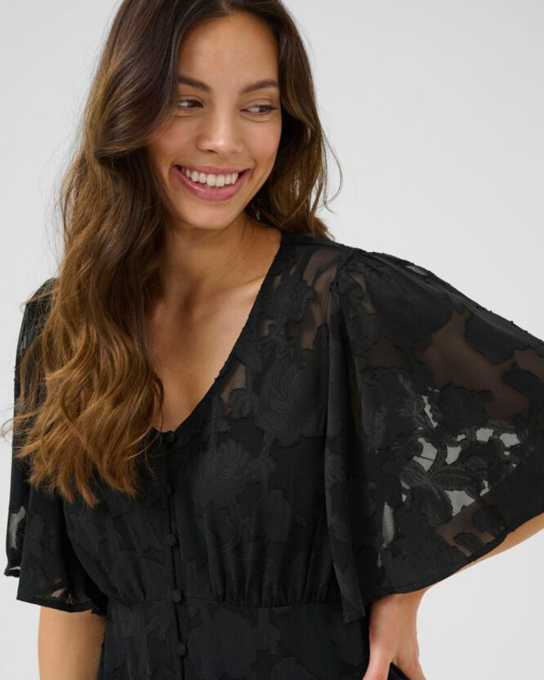 CREAM - CHERY FLOWER DRESS