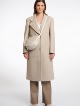 Load image into Gallery viewer, Rino &amp; Pelle Dalina Birch Mini Crossbody Bag – women’s beige crossbody bag with adjustable strap, compact design and minimalist chic style for everyday wear.
