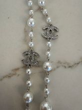 Load image into Gallery viewer, Nouvelle CC Long Silver Necklace
