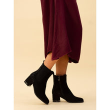 Load image into Gallery viewer, LUNAR - AURORA BLACK ANKLE BOOT
