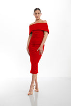 Load image into Gallery viewer, Kevan Jon - Kyoto Knee Dress - red
