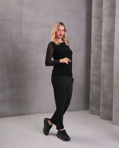 INCO - 4329 Mesh Sleeve Top