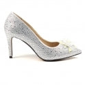 Load image into Gallery viewer, LUNAR - REGAL - COURT SHOE - SILVER

