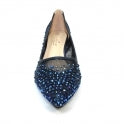 Load image into Gallery viewer, LUNAR - ALISHA  - NAVY - LOW HEELED COURT SHOE - FLR559
