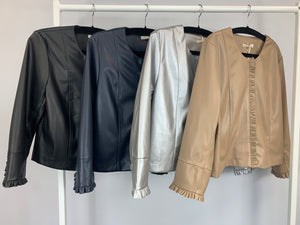 Malissa J - Koo - WF1275 Faux Leather Jacket