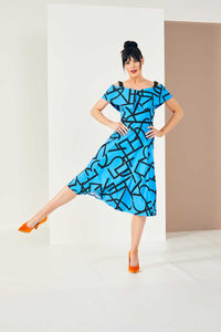 Size 10 & 18 -  Kate Cooper KCS23123  - BLUE JEWEL DRESS
